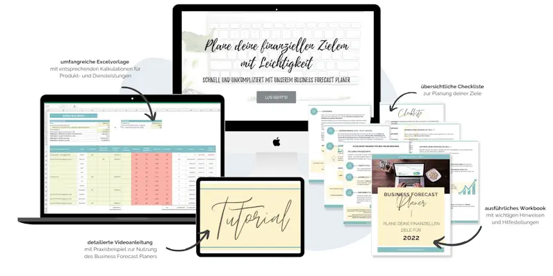 business forecast planer mockup